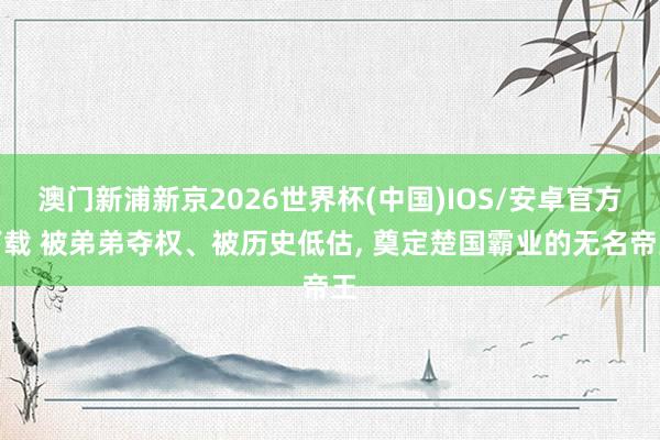 澳门新浦新京2026世界杯(中国)IOS/安卓官方下载 被弟弟夺权、被历史低估， 奠定楚国霸业的无名帝王