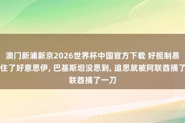 澳门新浦新京2026世界杯中国官方下载 好扼制易才劝住了好意思伊， 巴基斯坦没思到， 追思就被阿联酋捅了一刀