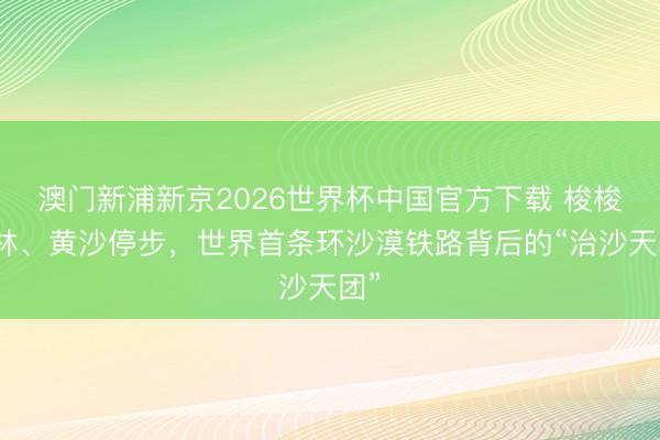 澳门新浦新京2026世界杯中国官方下载 梭梭成林、黄沙停步，世界首条环沙漠铁路背后的“治沙天团”