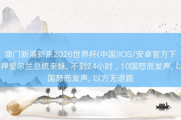 澳门新浦新京2026世界杯(中国)IOS/安卓官方下载 以军扣押爱尔兰总统亲妹， 不到24小时 ， 10国怒而发声， 以方无退路